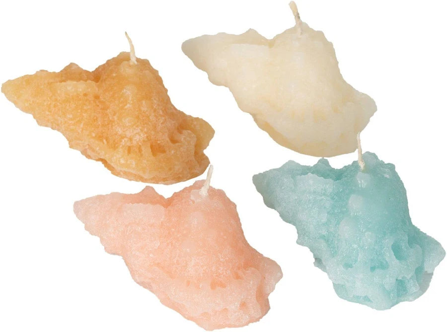 4Pk Mini Conch Shell Candles