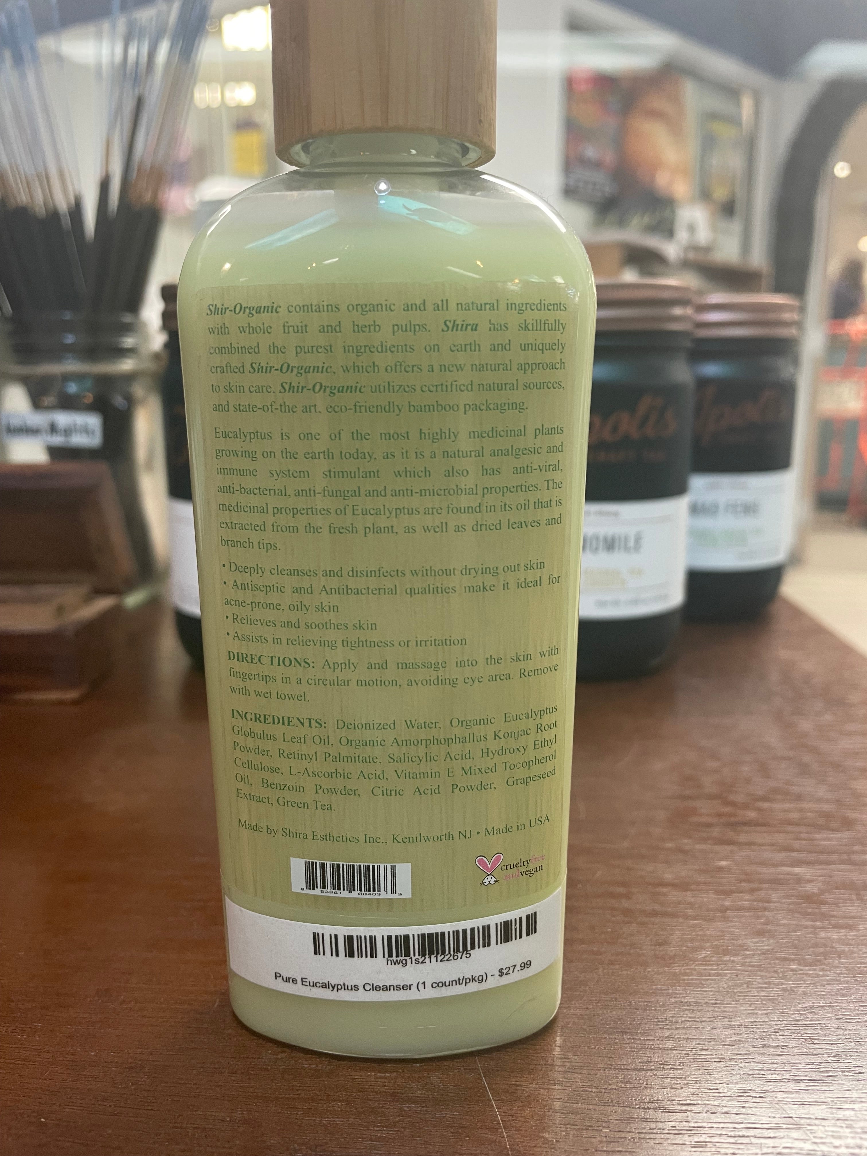 Shira Shir-Organic Pure Eucalyptus Cleanser