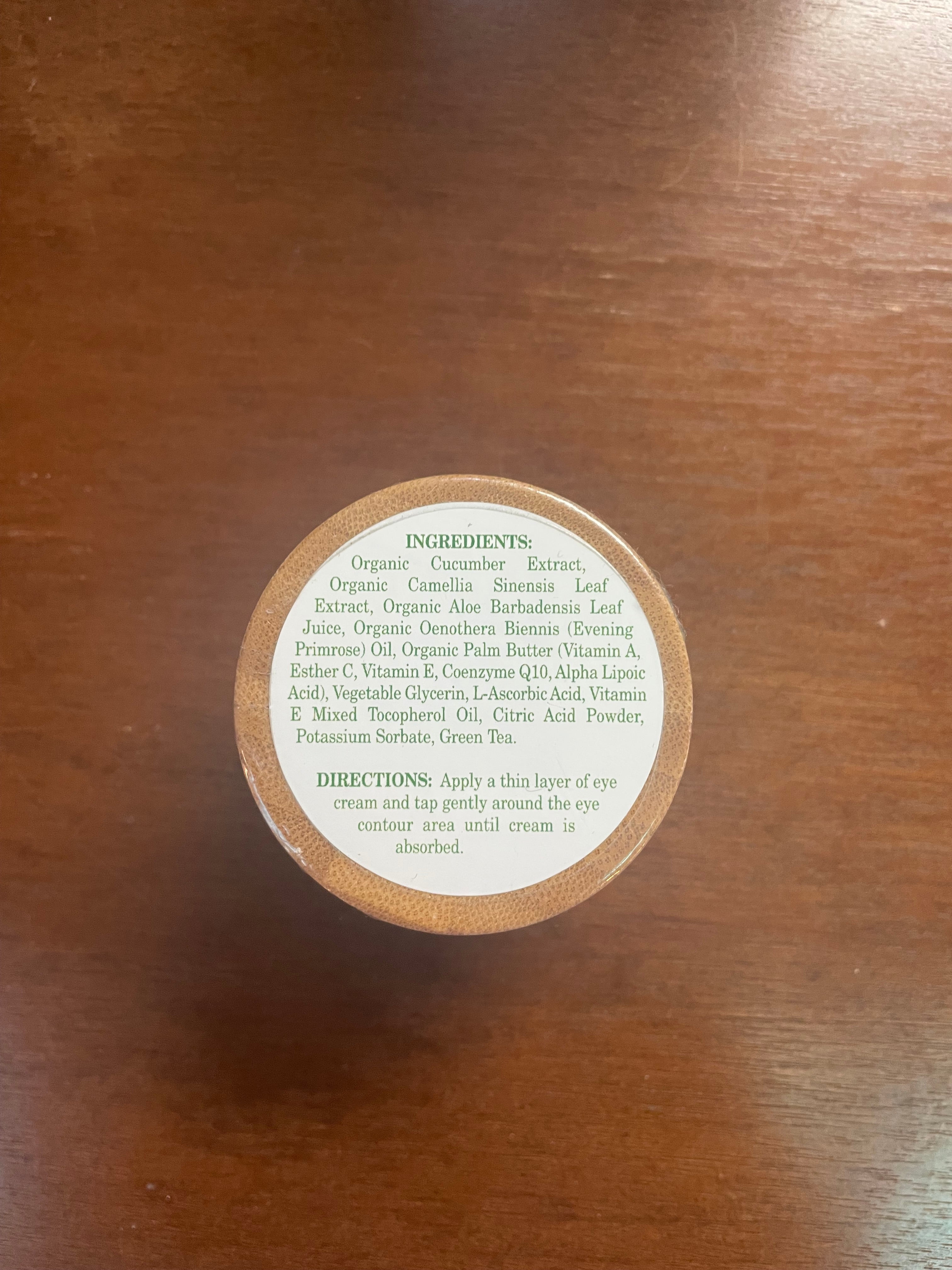 Shira Shir-Organic Pure Cucumber Eye Cream